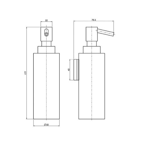 FIMA|Carlo Frattini Rotola Диспенсер для жидкого мыла  настенный, цвет хром, артикул F6003/5CR