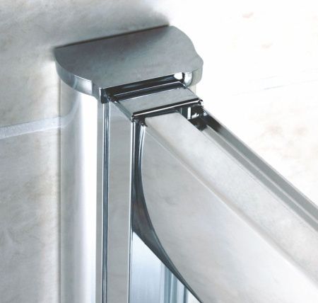 Душевой уголок Cezares Pratico RH-2 100x80 профиль Хром стекло прозрачное