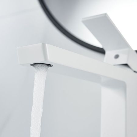 Смеситель для раковины высокий Rose R18C R1811C-1, белый