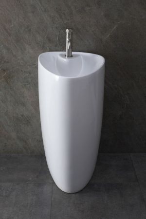 Раковина напольная Allen Brau Infinity 4.21015.20 белый глянец, артикул 4.21015.20