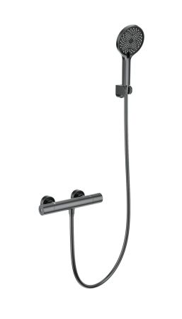 Смеситель для душа с термостатом WONZON & WOGHAND INN1, Темный графит (WW-B3013-A-BGG), артикул WW-B3013-A-BGG