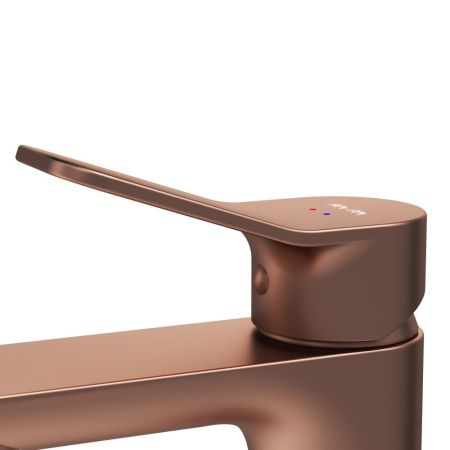 F85A02144 X-Joy, смеситель для умывальника излив 100 мм, роз. золото