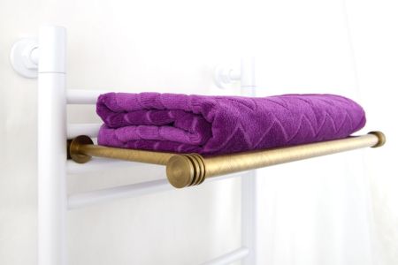 ПОЛКА прямая 4П (L - 470 мм) н/ж для ДР "СУНЕРЖА" (Состаренная бронза), артикул 05-2012-4470