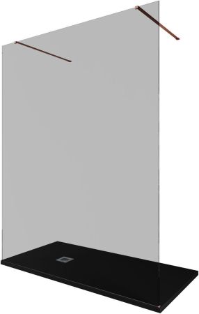 Душевая перегородка Allen Brau Infinity 2 160 3.21060.60.T медь браш, артикул 3.21060.60.T