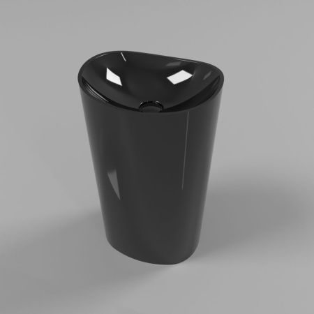 Умывальник WHITECROSS Stella 50x40 (черный глянец) иск. камень Умывальник WHITECROSS Stella 50x40 (черный глянец) иск. камень