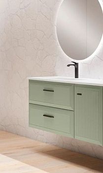 Visobath Delta, правый боковой модуль с распашной дверью, цвет кварцевый матовый лак (Quarzo)