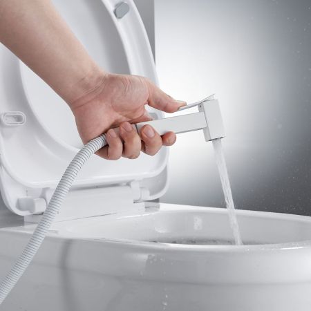 Гигиенический душ со смесителем Shevanik S137C, белый