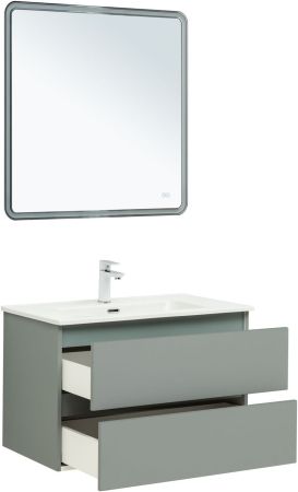 Тумба под раковину Aquanet Вега 2.0 80 мисти грин, артикул 00337961