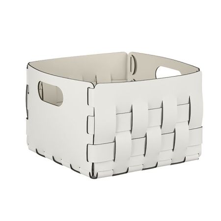 ADJ Корзинка Bottega, 25x25xH20 см., цвет: белый/панна котта, артикул 1044.10/16