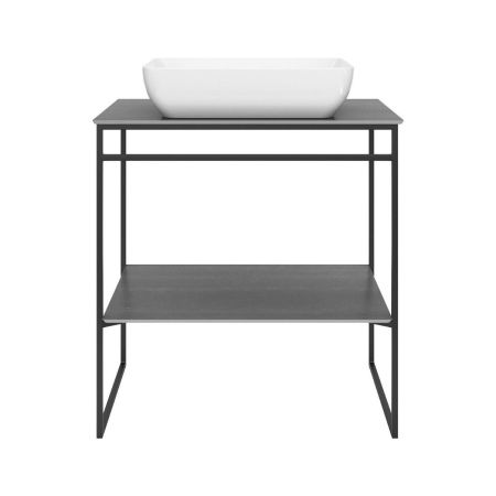 Металлическая структура PLAZA Next напольная 80, черная матовая, артикул PL.N.80.01\BLK.M