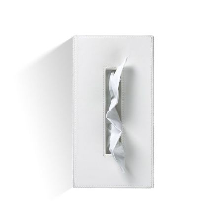 Салфетница, Decor Walther, Brownie, KB 40, ширина, мм-240, глубина, мм-120, высота, мм-80, материал-искусственная кожа имитация, цвет-белый, артикул 0839950