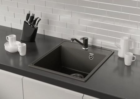 Кухонная мойка Ulgran Quartz Forte 425-08, космос, артикул Forte 425-08