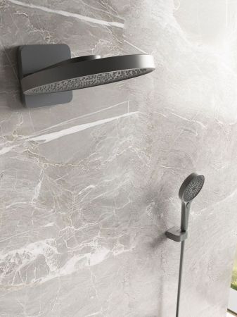 Душевой комплект Futura VSFW-2F12TGM термостатический встраиваемый, 3 режима, вороненая сталь, артикул VSFW-2F12TGM