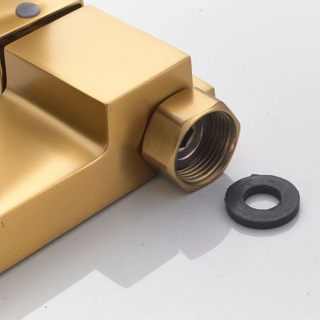 Гигиенический душ со смесителем Shevanik S4005G-1, золотой сатин