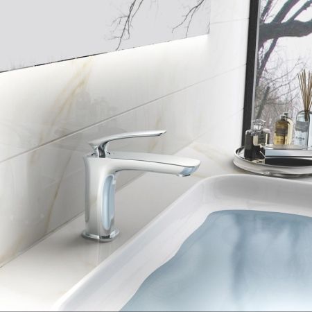 Смеситель для раковины Haiba HB10616, хром