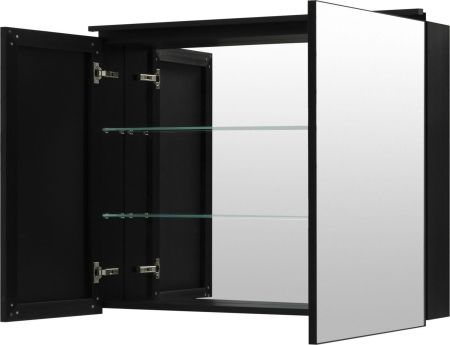 Зеркальный шкаф De Aqua Алюминиум 100 черный, артикул 261761