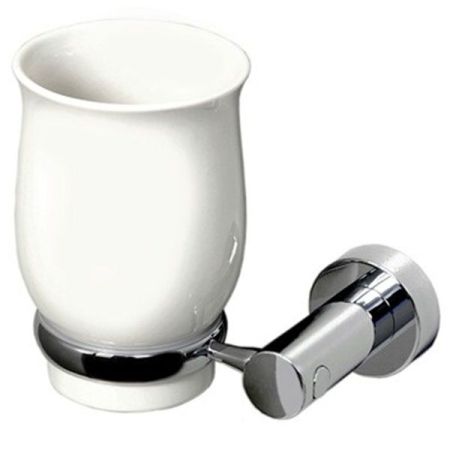 Стакан для зубных щеток WasserKRAFT K-24228 Хром Белый