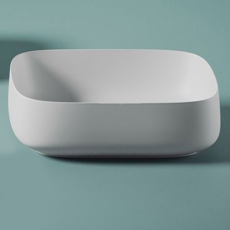 Artceram COGNAC Раковина накладная Quadro 55x35 см, цвет: белый