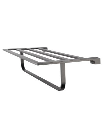 Полотенцедержатель с полкой WONZON & WOGHAND ECLIPSE, Темный графит (WW-9181-GM)