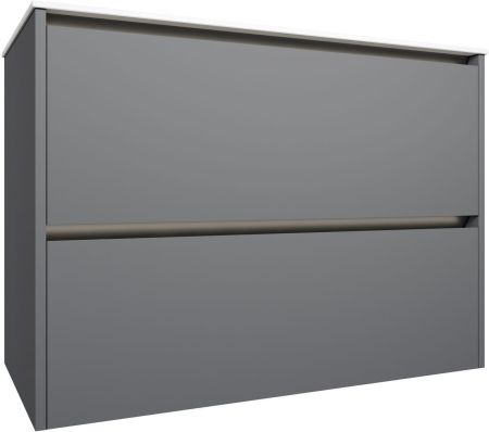 Тумба под раковину Allen Brau Activity 90 1.34013.PGM платина матовый/олива браш, артикул 1.34013.PGM