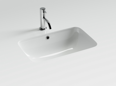 Раковина встраиваемая снизу Элемент (Element) 540x360x190 с отверстием слива перелива цвет белый CN7018, артикул CN7018