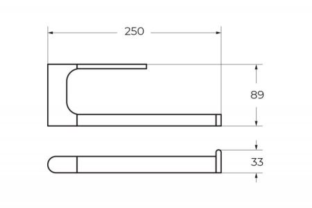 Полотенцедержатель подвесной ART&MAX PLATINO AM-E-3980, артикул AM-E-3980AL