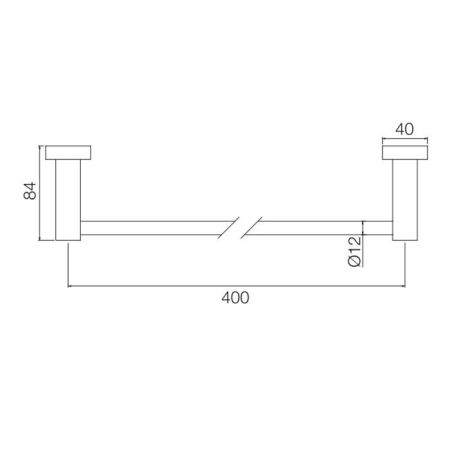 Fima Carlo Frattini Accessori Полотенцедержатель 40см., подвесной, цвет: золото, артикул F6000T/40VOR