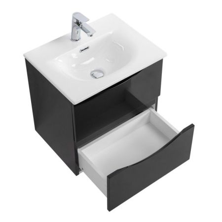 MARINO-CER-MINI База под раковину подвесная с двумя выкатными ящиками, Rovere Rustico, 596x390x500, MARINO-CER-MINI-600-2C-SO-RR-P, артикул MARINO-CER-MINI-600-2C-SO-RR-P