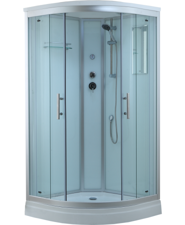 Душевая кабина Timo Standart T-6609 S 90x90 профиль Хром стекло прозрачное, артикул T-6609S