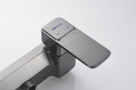 Душевая система Shevanik S9736T, оружейная сталь