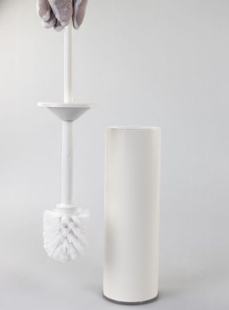 Stil Haus Hashi, напольный металлический ёрш, цвет белый матовый, артикул 010(24)