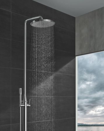 Душевая система GROHE Essence New с однорычажным смесителем, хром (23741001)