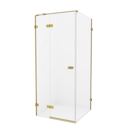 Душевое ограждение NEW TRENDY AVEXA GOLD BRUSHED 90x80x200 EXK-1742 (брашированное золото), артикул EXK-1742