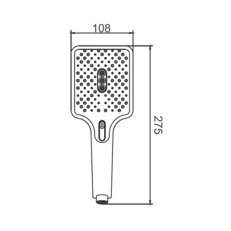 Душевая лейка BELZ BS02-7, черный