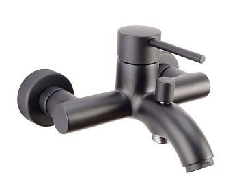 Emmevi Piper, однорычажный смеситель для ванны без набора для душа, цвет черный матовый