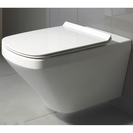 Duravit DuraStyle Унитаз удлиненный подвесной безободковый 620х370 мм, с креплением, цвет белый с покрытием WonderGliss ЦЕНА)