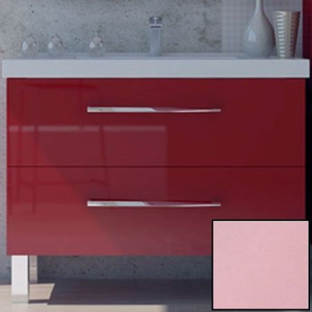 Тумба с раковиной SanVit Сольвейг 75 ksolv075 в цвете Ral Розовый глянец, артикул ksolv075