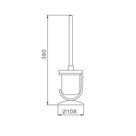 Ершик Haiba HB910, хром