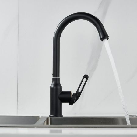 Смеситель для кухни Raffine F103H, черный, артикул F103H