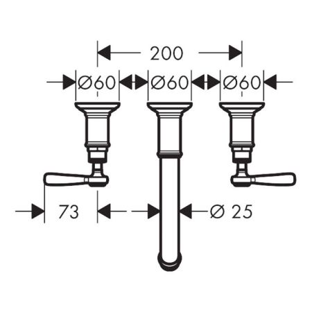 AX Montreux Смеситель для раковины, цвет шлифованная бронза, артикул 16534140
