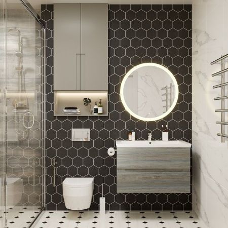 Зеркало с  теплой  подсветкой  "Bolzano D780" AM-Boz-780-DS-C, артикул AM-Boz-780-DS-C