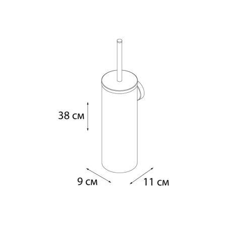 Ершик FIXSEN HOTEL FX-31013B, черный, артикул FX-31013B