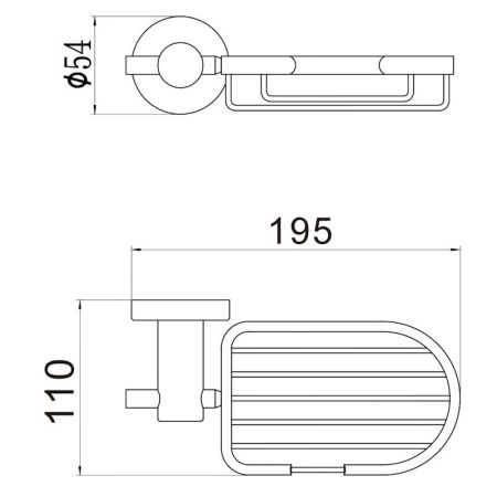 Мыльница Savol S-005632H, черный, артикул S-005632H