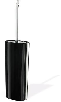 Stil Haus Aria, наcтенный черный керамический ёрш, цвет хром