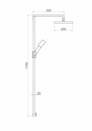 Душевой гарнитур FAUZT (FZs-300), артикул FZs-300