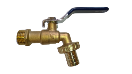 Кран шаровой со штуцером 1/2" VN-BY12 водоразборный ручка, артикул VN-BY12