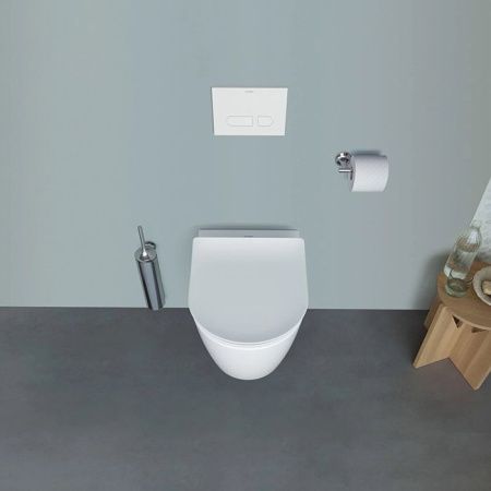 Duravit Soleil by Starck Унитаз подвесной 370х480мм, безободковый, Weiß Hochglanz, HyG, цвет белый