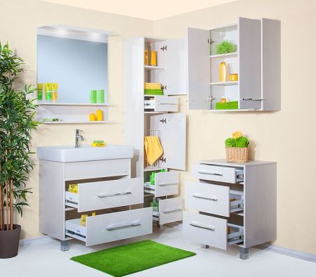 Тумба под раковину Бриклаер Чили 80 серая лиственница, артикул 4627125415234