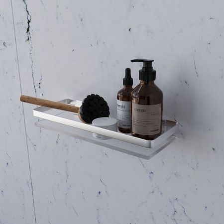 A7455100 Sense L Полка стеклянная, алюминий