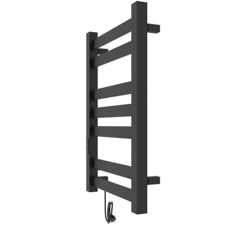 Полотенцесушитель электро "Гефест ЧКЧ П7 500х800", черный муар, левый